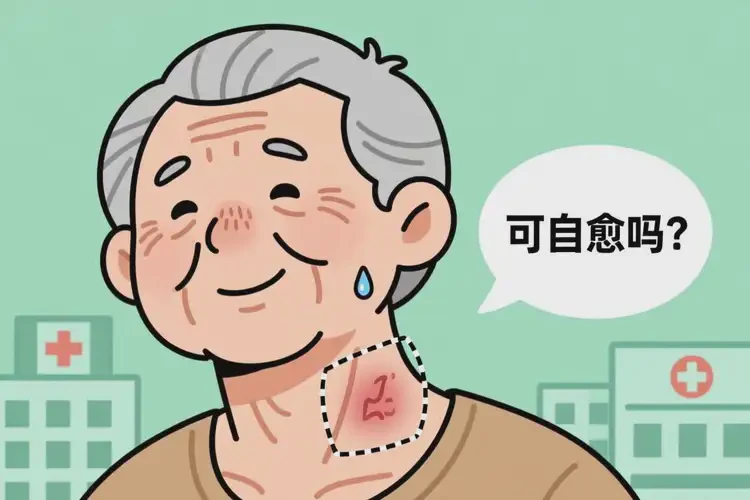 老年人脖子長濕疹可不可以徹底自愈(圖1)