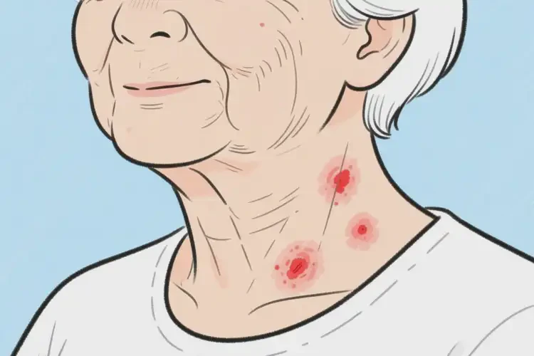 老年人脖子上起濕疹可以徹底自愈嗎(圖3)