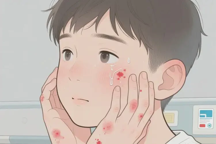 青少年臉上經(jīng)常起濕疹不管它會自己好嗎(圖3)