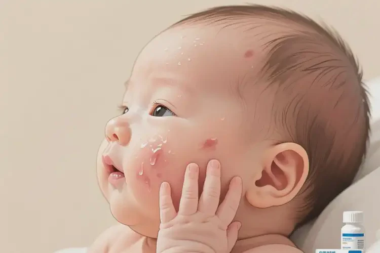 新生兒面部出濕疹能靠自己自愈嗎(圖3)
