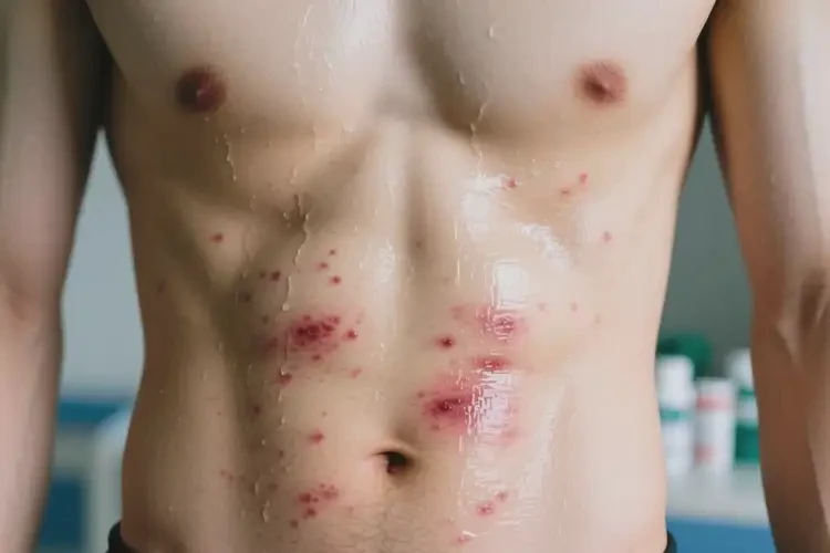 男生肚子上偶爾起濕疹能靠自己自愈嗎(圖2)