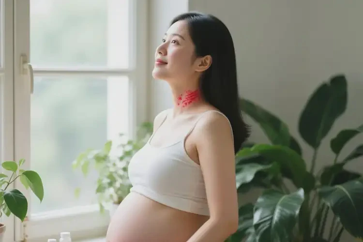 孕妇脖子上长湿疹能彻底自愈吗(图1)