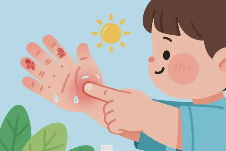 兒童手上容易起濕疹能夠徹底治愈嗎(圖2)