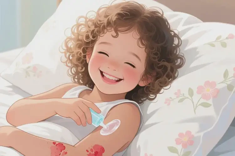 少兒手臂有濕疹能徹底自愈嗎(圖2)