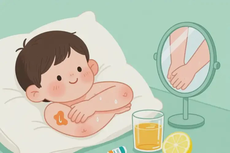 少兒手臂上偶爾起濕疹可不可以徹底自愈(圖1)