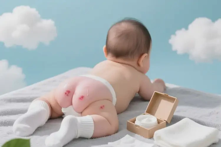 孩子屁股容易长湿疹不管它会自己好吗(图1)