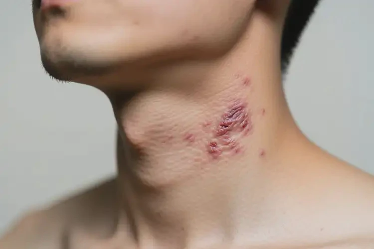 男人脖子上長濕疹可不可以徹底自愈(圖3)