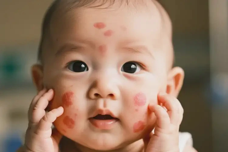 嬰兒面部有濕疹可不可以徹底自愈(圖4)