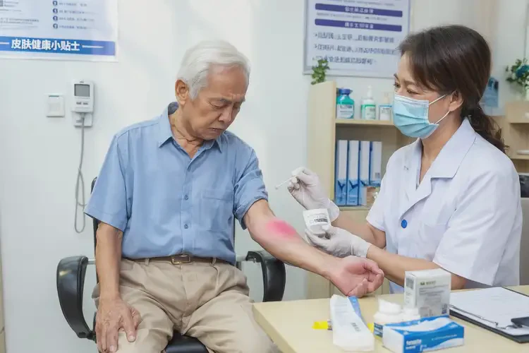 老人手臂偶尔起湿疹可以彻底自愈吗(图3)