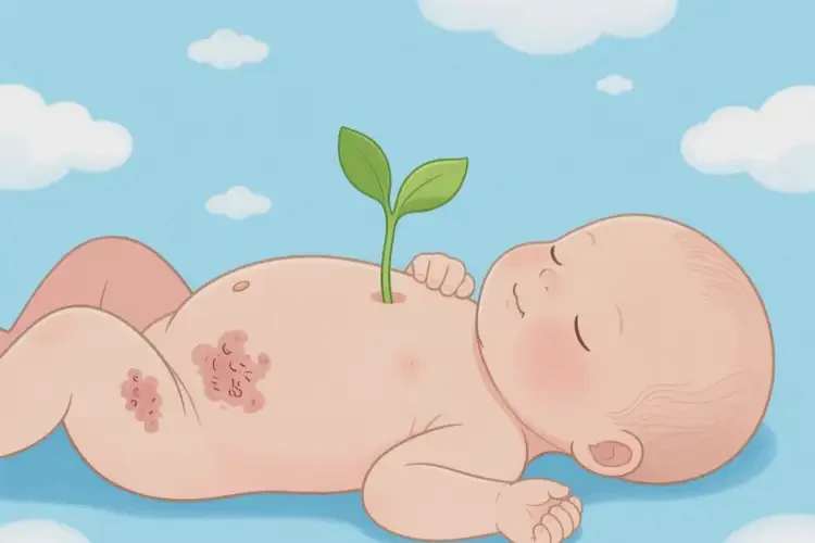 新生兒肚子上容易長濕疹可以徹底自愈嗎(圖3)