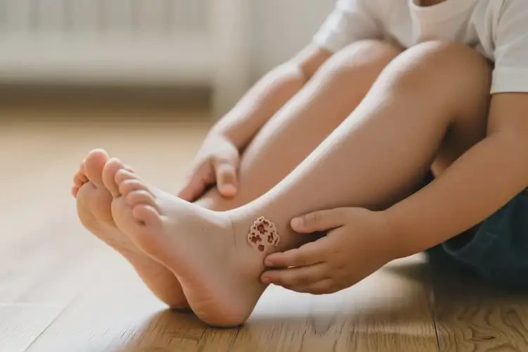 小兒腳上出現(xiàn)濕疹不管它會自己痊愈嗎(圖3)