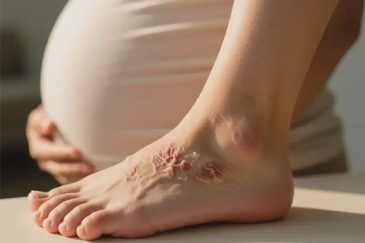 產(chǎn)婦腳上有濕疹能靠自己自愈嗎(圖4)