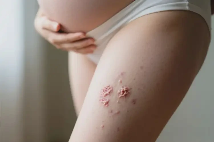 孕婦小腿上偶爾起濕疹不管它會自己好嗎(圖1)