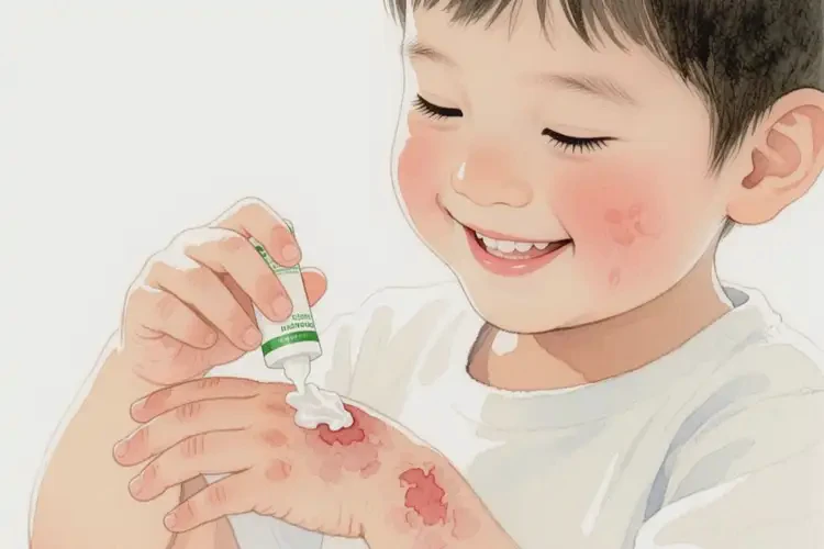 小兒手上有濕疹不管它會自己痊愈嗎(圖2)