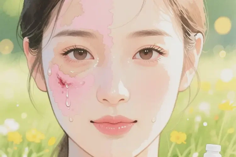 女人臉上經(jīng)常起濕疹不管它會自己好嗎(圖2)