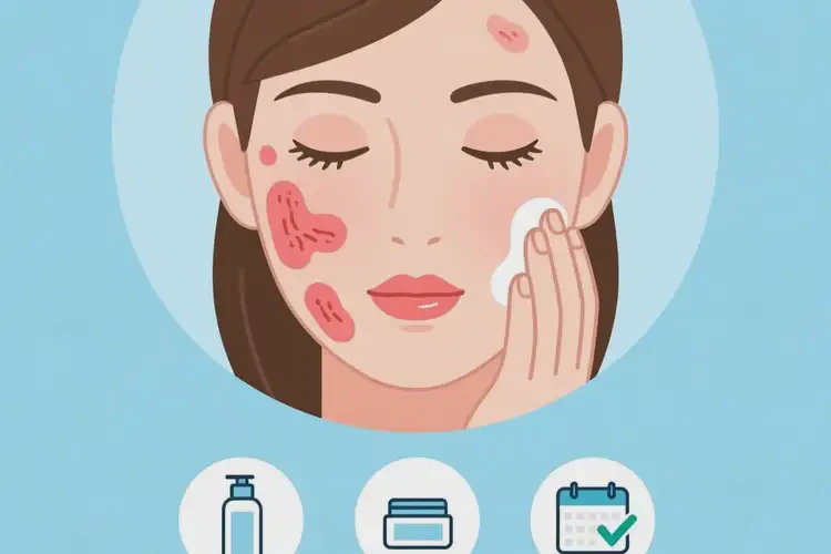 女性面部容易長(zhǎng)濕疹能夠徹底治愈嗎(圖2)