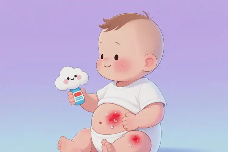 寶寶肚子上長(zhǎng)濕疹能徹底自愈嗎(圖1)