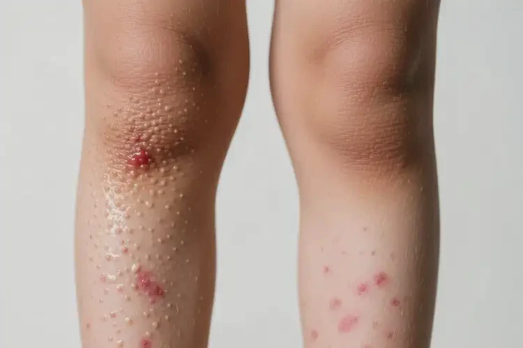 孩子小腿上偶爾起濕疹能靠自己自愈嗎(圖1)