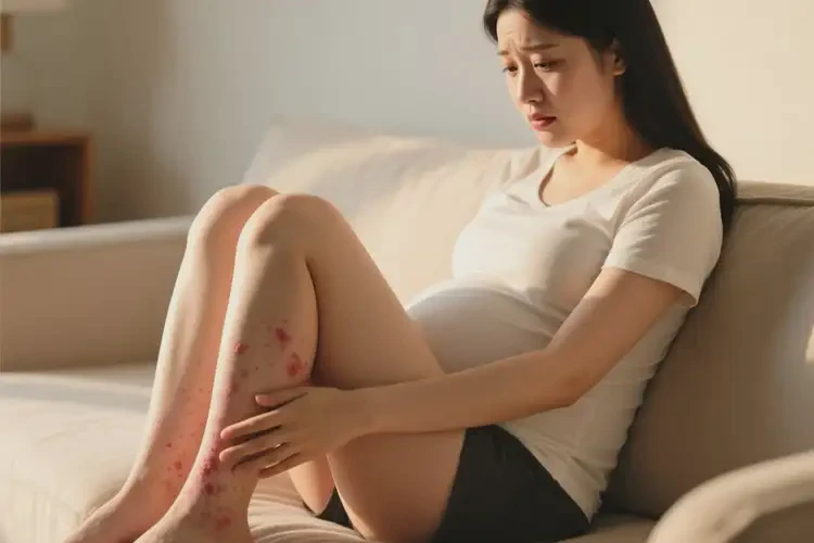 孕婦小腿出現(xiàn)濕疹不管它會(huì)自己自愈嗎(圖4)