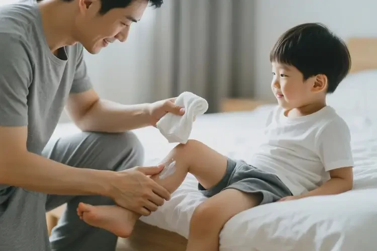 孩子大腿上容易長濕疹不管它會自己好嗎(圖2)