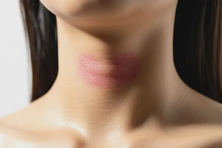 女生脖子上經(jīng)常起濕疹不管它會(huì)自己痊愈嗎(圖1)