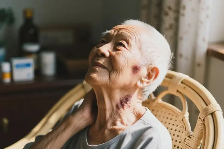 高齡老人脖子經(jīng)常起濕疹不管它會自己痊愈嗎(圖3)