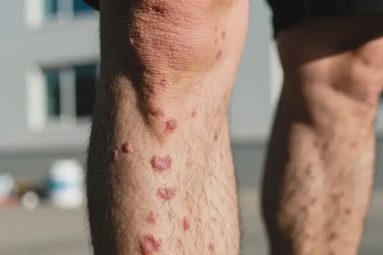 男人小腿偶爾起濕疹可不可以徹底自愈(圖1)
