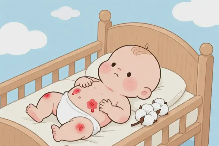 新生兒肚子出濕疹能靠自己自愈嗎(圖2)