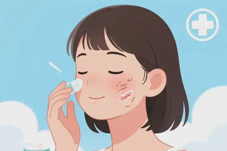 女生臉上長濕疹能徹底自愈嗎(圖2)