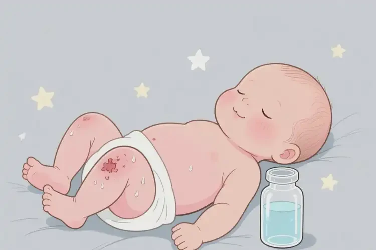 新生兒大腿經(jīng)常起濕疹可以徹底自愈嗎(圖1)