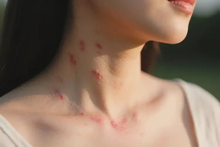 產(chǎn)婦脖子上偶爾起濕疹能靠自己自愈嗎(圖2)