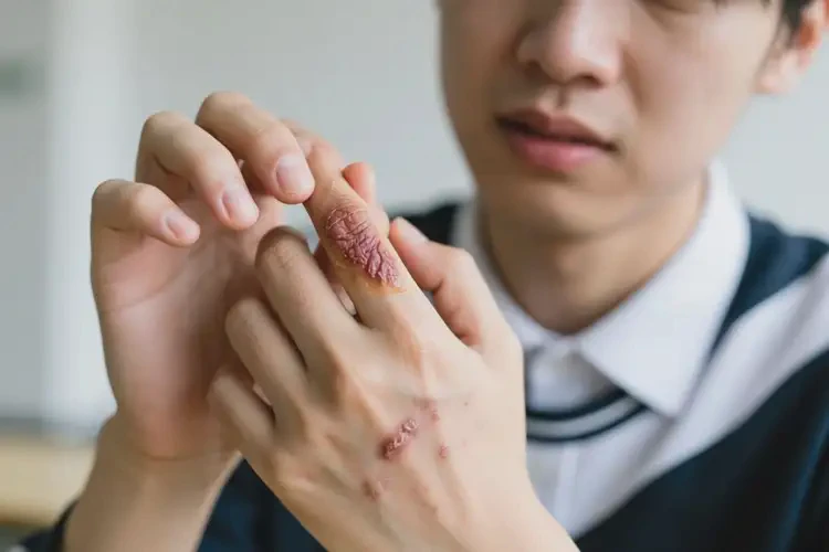 大學(xué)生身上容易長濕疹不管它會自己自愈嗎(圖1)