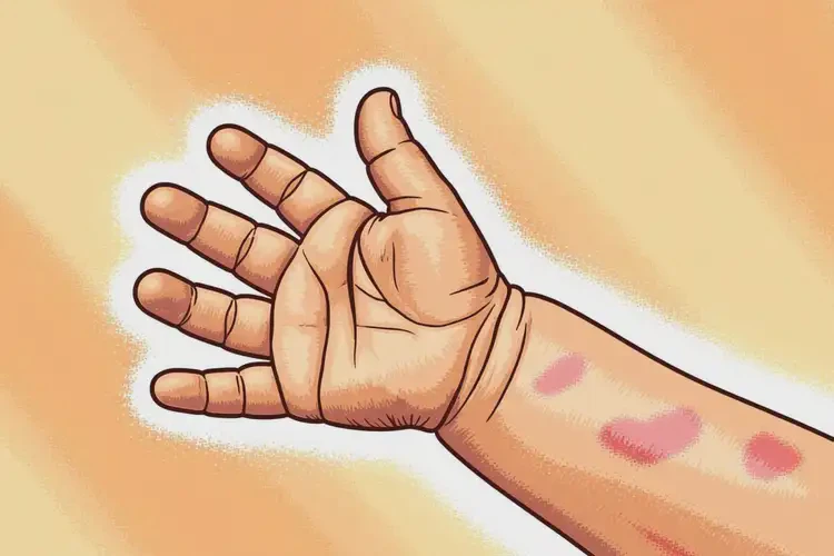 婴幼儿手臂偶尔长湿疹不管它会自己痊愈吗(图1)