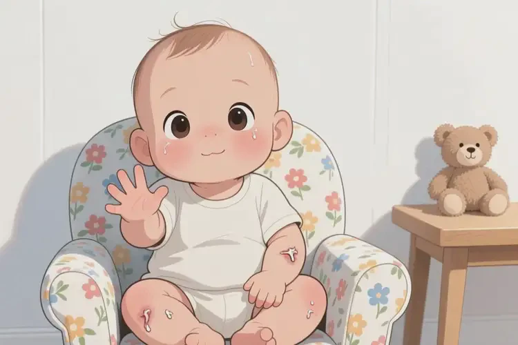 嬰兒手上經(jīng)常長濕疹不管它會(huì)自己好嗎(圖3)