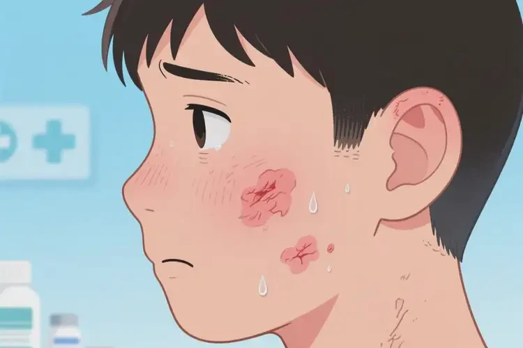 青少年臉上經(jīng)常起濕疹不管它會自己好嗎(圖4)