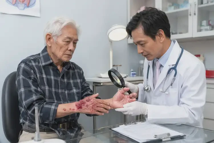 高齡老人手上容易起濕疹不管它會自己自愈嗎(圖2)