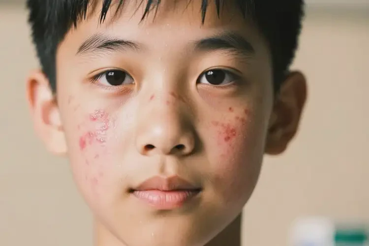 青少年臉上容易起濕疹不管它會(huì)自己好嗎(圖4)