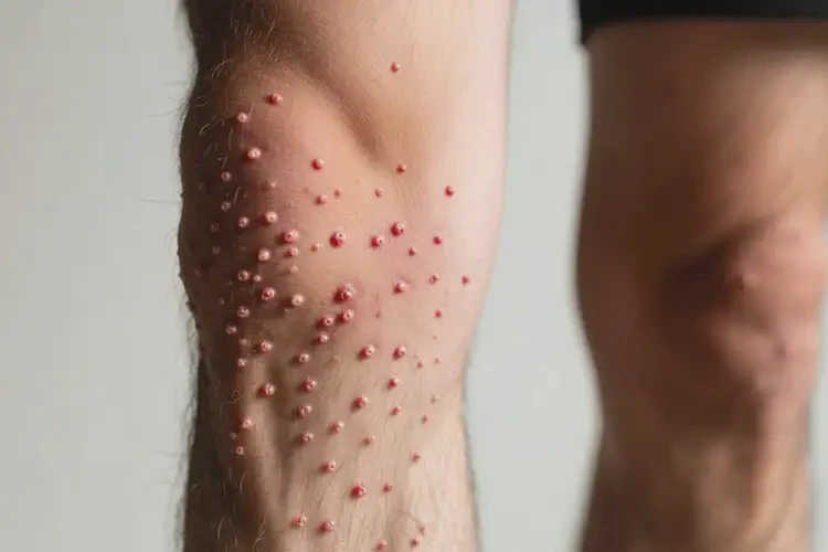 青年人小腿上偶爾起濕疹能徹底自愈嗎(圖1)