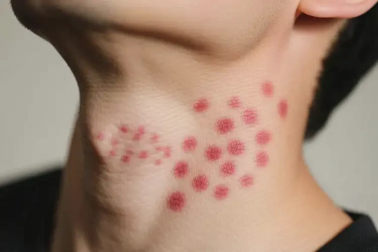 男人脖子上出濕疹能不能徹底自愈(圖1)