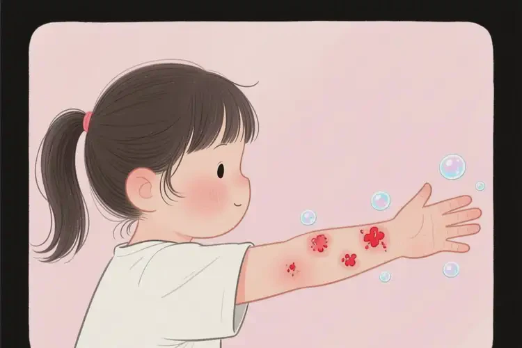 小学生手臂出湿疹不管它会自己自愈吗(图3)