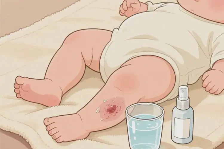 寶寶小腿長濕疹可以徹底自愈嗎(圖2)