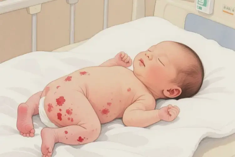 新生兒屁股上容易起濕疹不管它會(huì)自己好嗎(圖4)