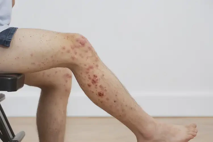 大學(xué)生大腿上偶爾長濕疹不管它會自己痊愈嗎(圖2)