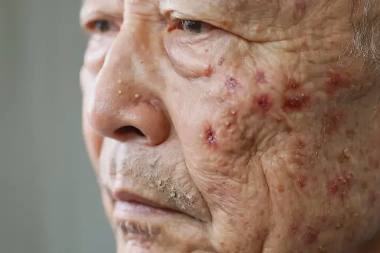 老年人全身長(zhǎng)濕疹可以徹底自愈嗎(圖4)