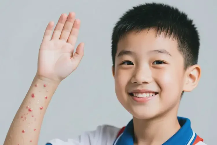 中學(xué)生手臂出濕疹可不可以徹底自愈(圖1)