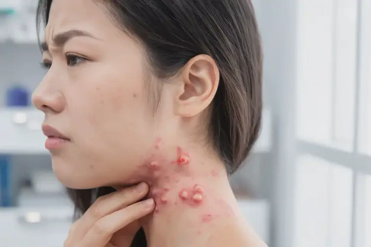 女人脖子有濕疹能徹底自愈嗎(圖4)