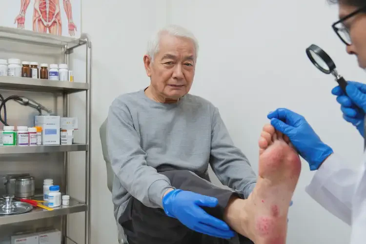 高齡老人腳上出濕疹不管它會自己痊愈嗎(圖2)
