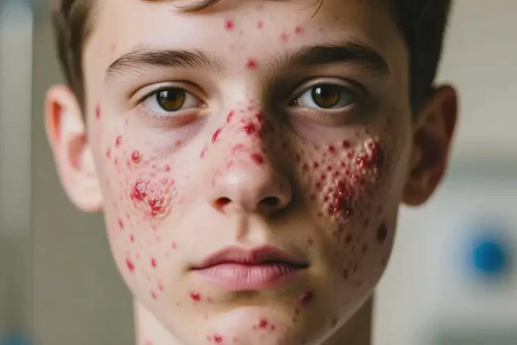 男生臉上出濕疹不管它會自己好嗎(圖2)