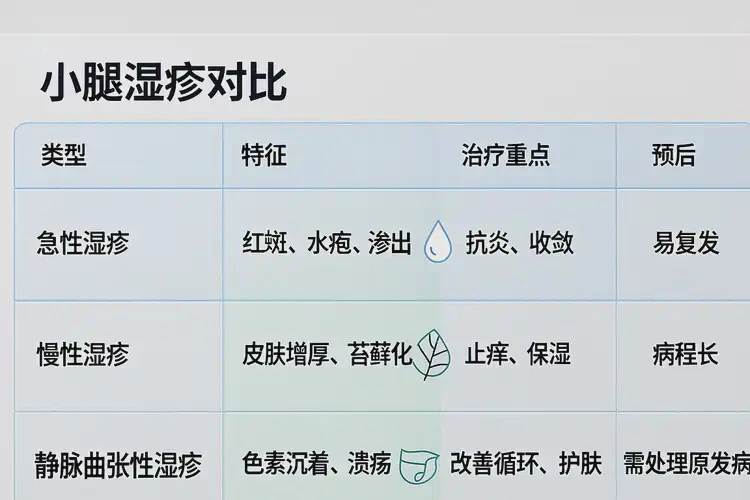 女性小腿上有濕疹能夠徹底治愈嗎(圖1)