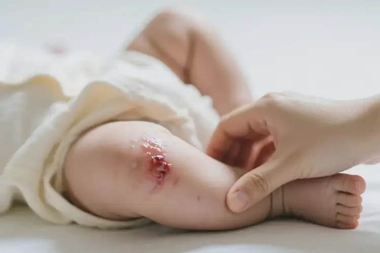 寶寶大腿有濕疹不管它會(huì)自己自愈嗎(圖3)